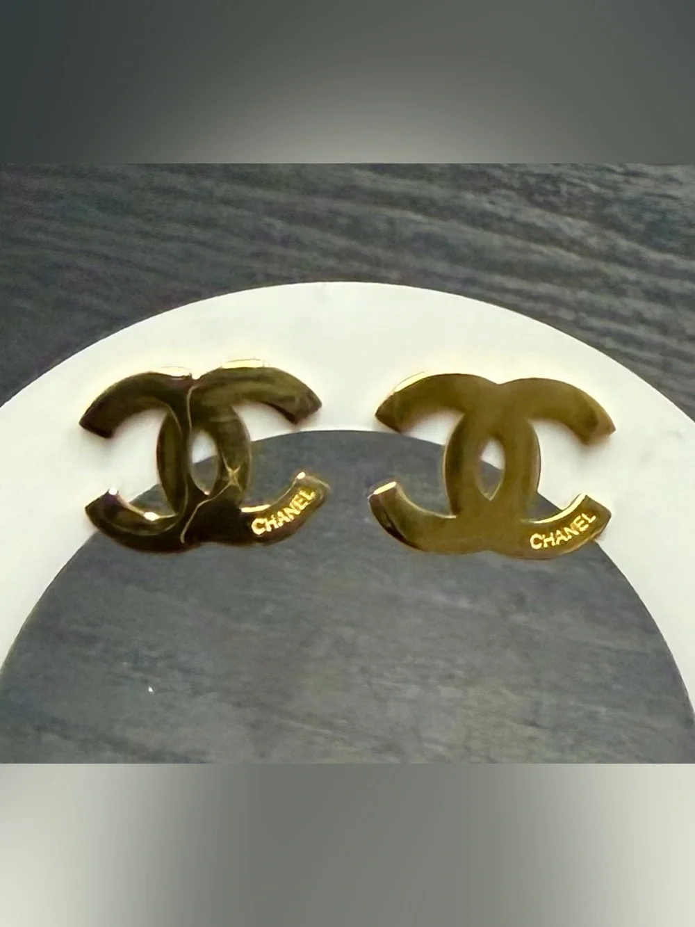 Gold Letter Earrings